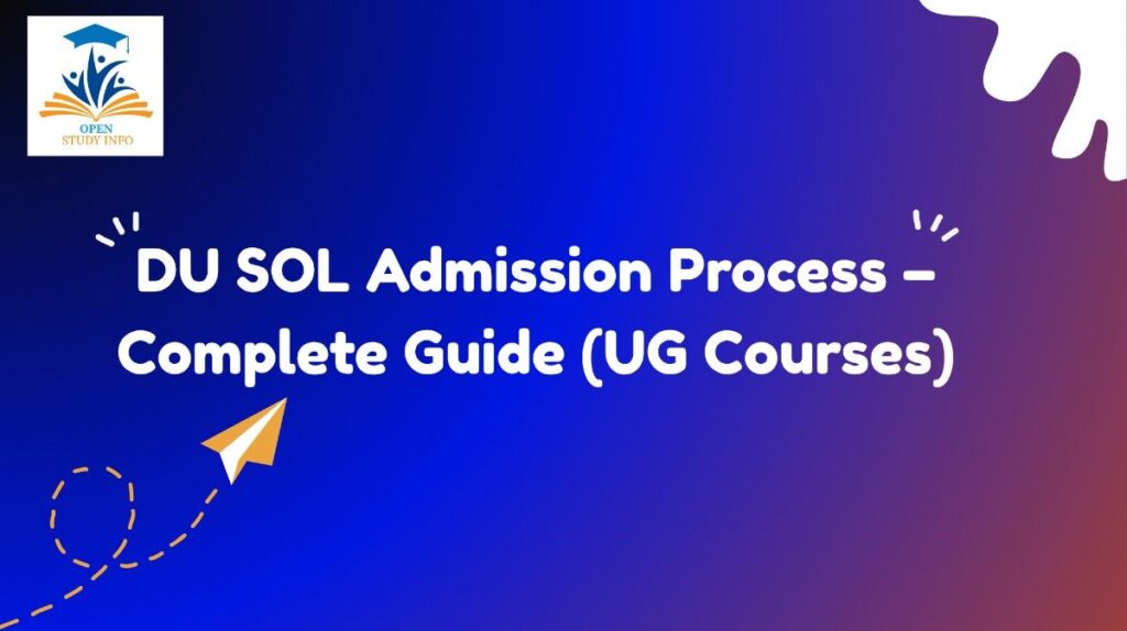 DU SOL Admission Process