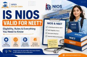 Is NIOS valid for NEET