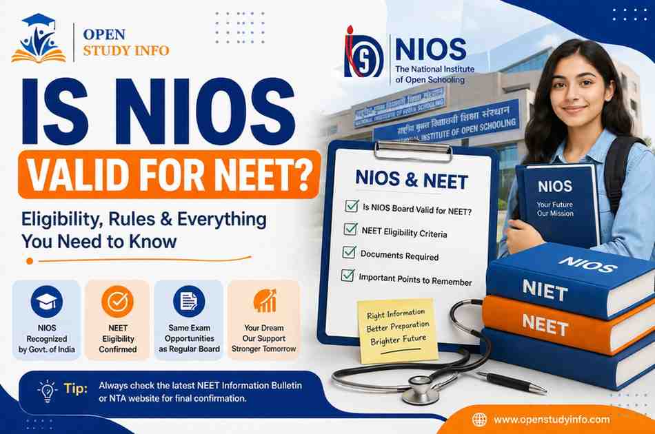 Is NIOS valid for NEET