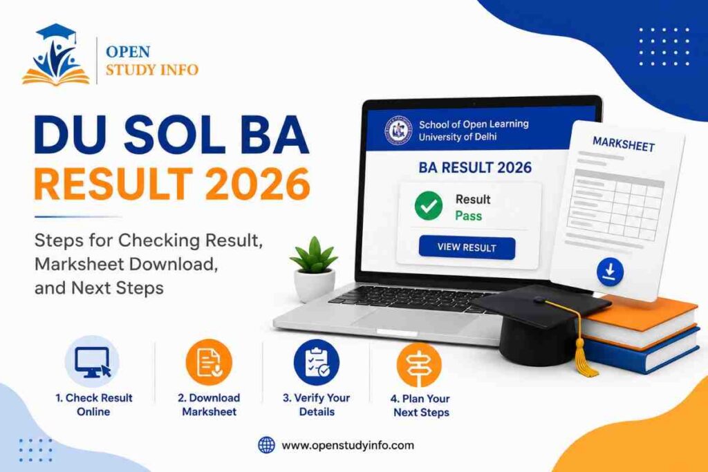 DU SOL BA Result 2026: Steps for Checking Result, Marksheet Download, and Next Steps