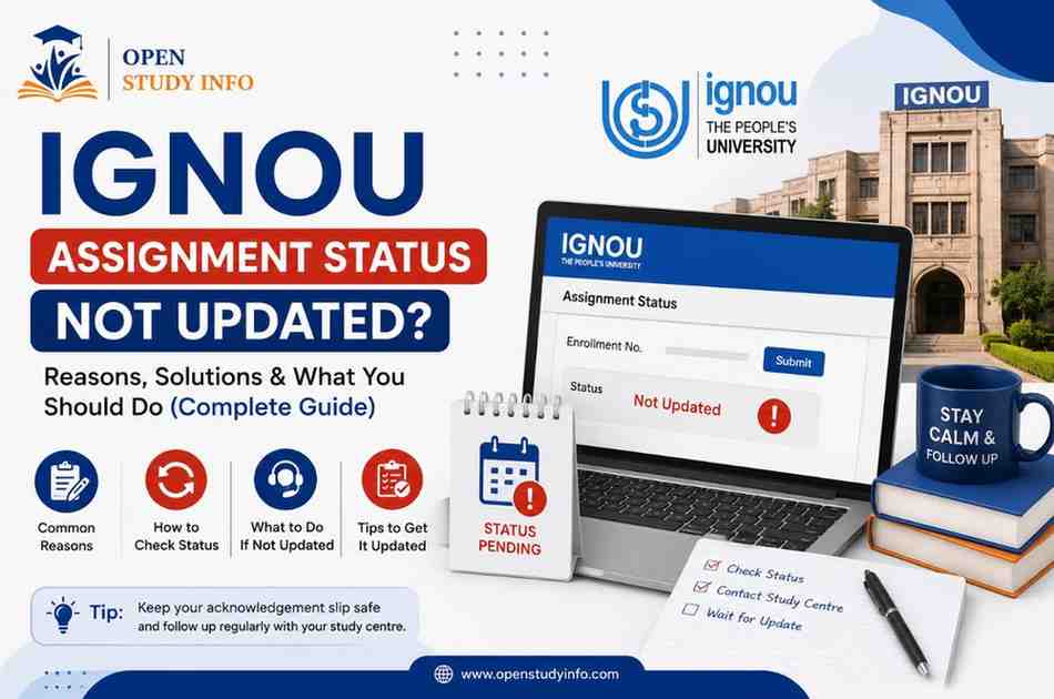 IGNOU Assignment Status Not Updated 