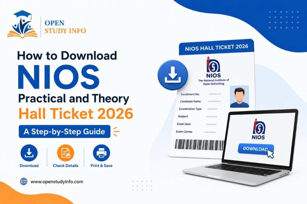 How to Download NIOS Practical and Theory Hall Ticket 2026: A Step-by-Step Guide