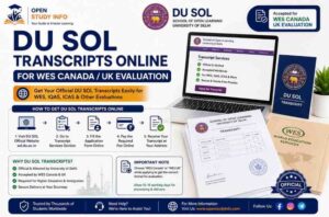 DU SOL Transcripts Online for WES Canada/UK Evaluation