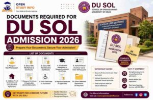 Documents Required for DU SOL Admission 2026