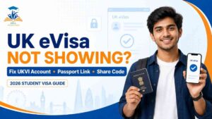 UK eVisa not showing after Student visa approval 2026 UKVI account fix guide