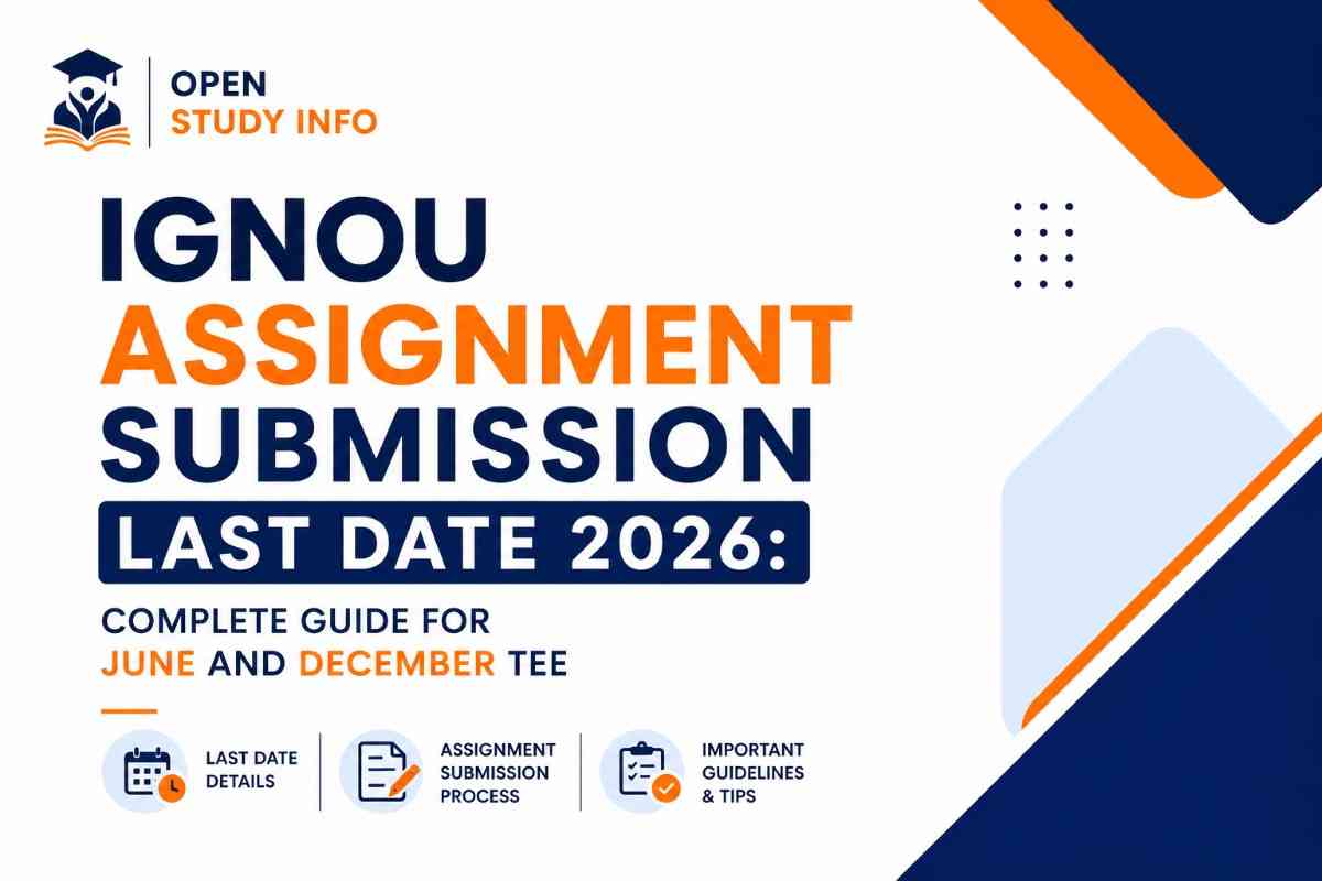IGNOU Assignment Submission Last Date 2026: Complete Guide for June and December TEE