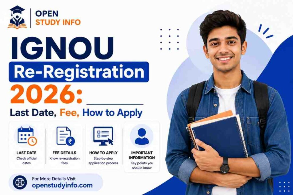 IGNOU Re-Registration 2026: Last Date, Fee, How to Apply