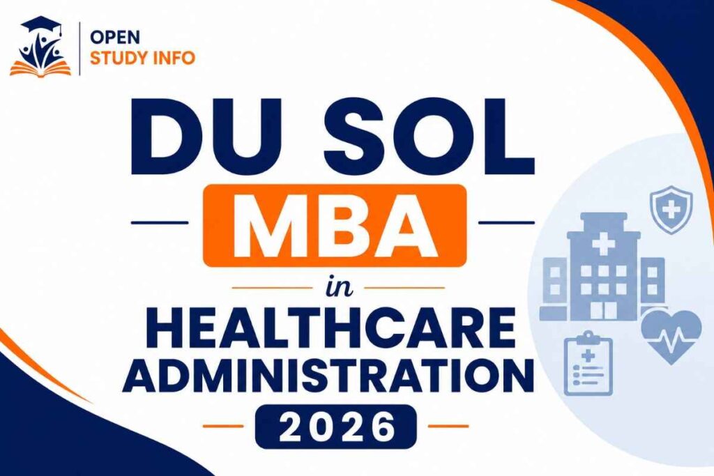 DU SOL MBA in Healthcare Administration 2026