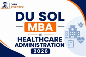 DU SOL MBA in Healthcare Administration 2026