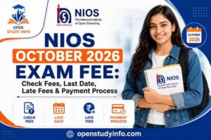 NIOS October 2026 Exam Fee