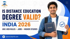 Is distance education degree valid in India 2026 UGC-DEB rules