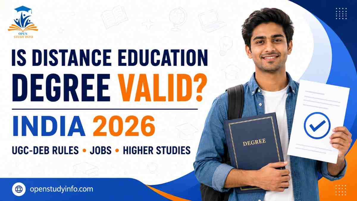 Is distance education degree valid in India 2026 UGC-DEB rules