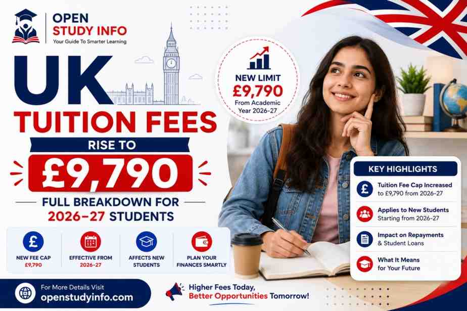 UK Tuition Fees Rise to £9,790: Full Breakdown for 2026-27 Students

