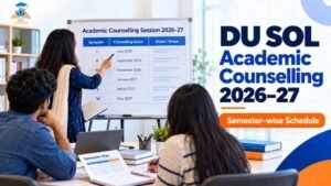 DU SOL Academic Counselling Session 2026–27 schedule
