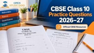 CBSE Class 10 Additional Practice Questions 2026–27 PDF and official sample papers