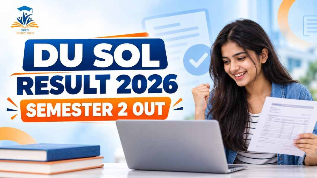 DU SOL Result 2026 Semester 2 marksheet download