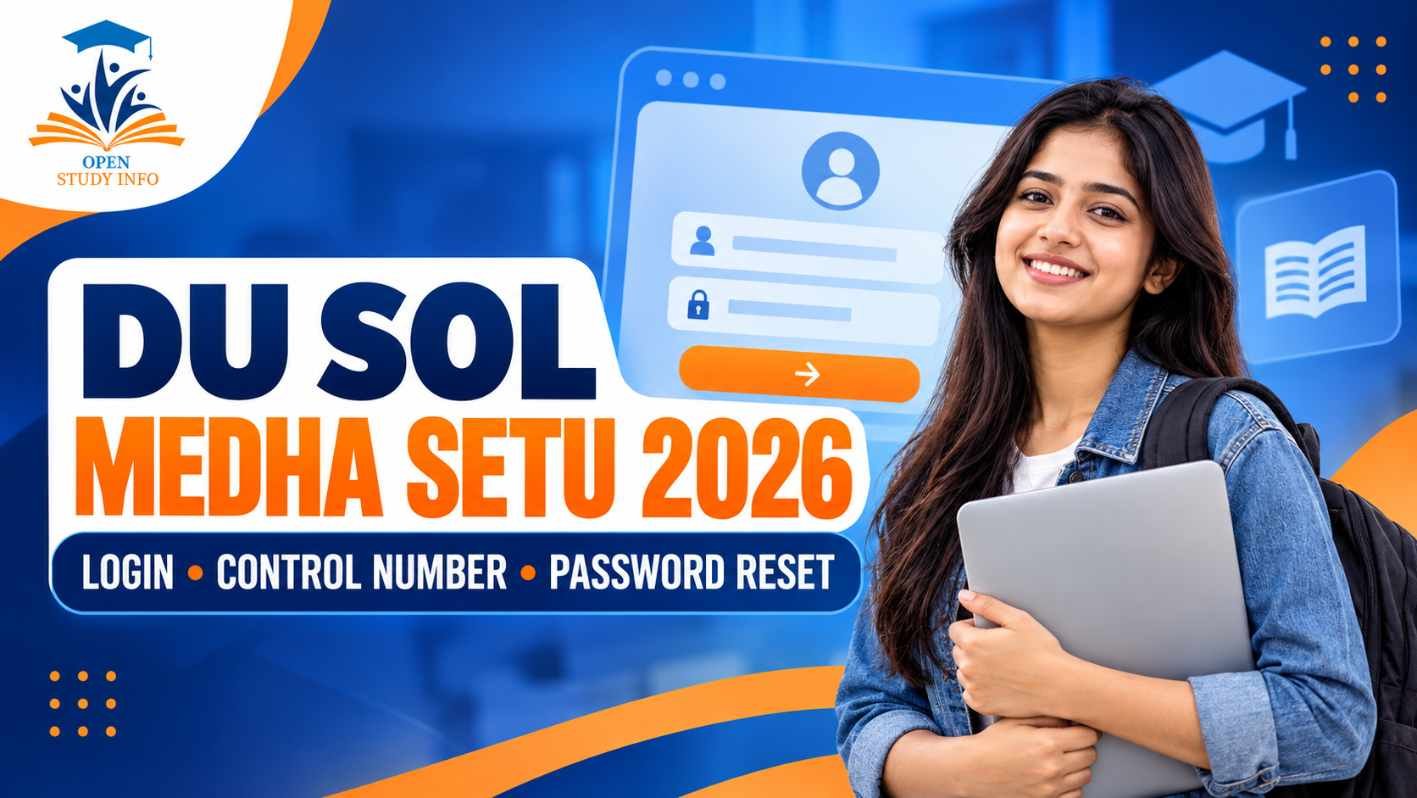 DU SOL Medha Setu Portal 2026 student login guide